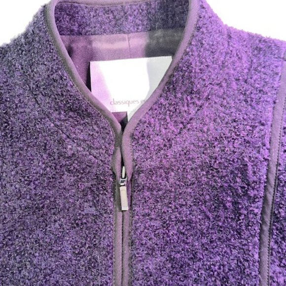 Classiques Entier unique, tailored navy blazer with black trim XS - Picture 10 of 16